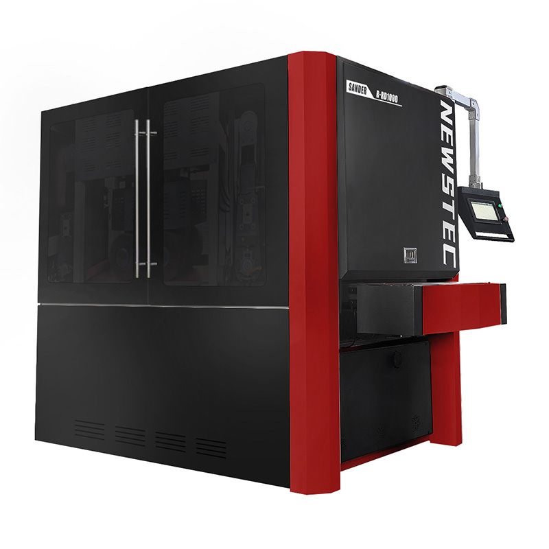 Newstec 1000mm Automatic Edge Radiusing Deburring Machine Metal Polishing Machines For Stainless Steel Aluminum